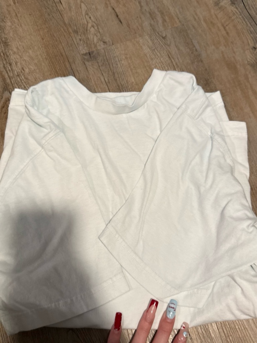 jcpenney White Short Sleeve Crewneck Tee